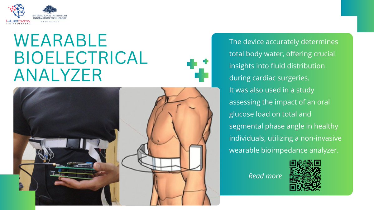 Can a wearable improve recovery after cardiac surgery?
@IHubData @IIITHyd is developing a smart belt using bioelectrical impedance to monitor body water in real-time — aiming to cut complications &amp; hospital stays.
Read more: lnkd.in/dZ36iTB3
#HealthTech #Wearables #MedTech