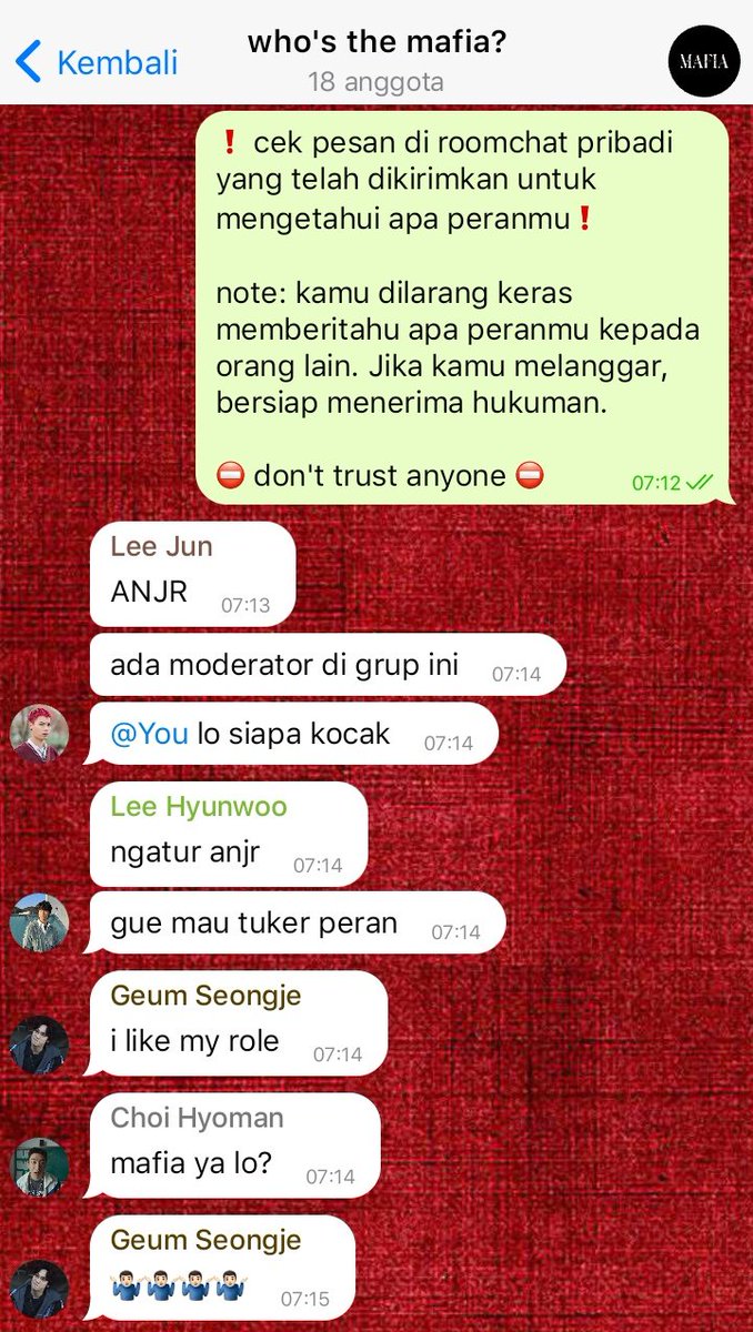 smgacengeng's tweet photo. who's the mafia? 
; edisi mafia game. 

—study group x weak hero class 2 au by smgacengeng. https://t.co/nCSlchBrrf