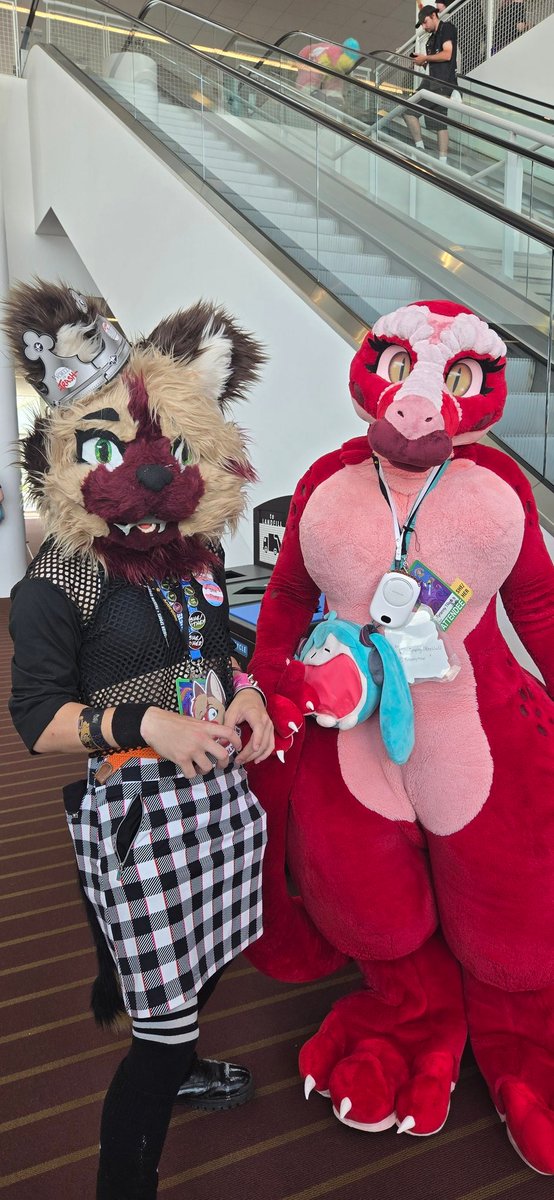 🏳️⚧️WildSpire Pup (@puppyspire) on Twitter photo A pic with <a href="/TyrannyTRexUwU/">Tyranny TRex ➡️ Anthrocon</a> always makes a con great!!!
#Anthrocon #anthrocon2025
#furry #fursuit #FursuitEveryday #fursuiter #fursuiting #fursona #furrygirls A pic with <a href="/TyrannyTRexUwU/">Tyranny TRex ➡️ Anthrocon</a> always makes a con great!!!
#Anthrocon #anthrocon2025
#furry #fursuit #FursuitEveryday #fursuiter #fursuiting #fursona #furrygirls