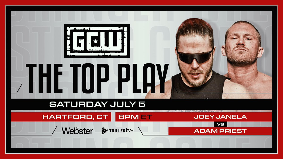 TrillerTV (@triller_tv) on Twitter photo The fireworks aren't over yet 🎇
Your Saturday plans are set! <a href="/GCWrestling_/">GameChangerWrestling</a> brings an explosive event to Hartford.
TONIGHT | 8pmET | Exclusively ➡️ TrillerTV+ The fireworks aren't over yet 🎇
Your Saturday plans are set! <a href="/GCWrestling_/">GameChangerWrestling</a> brings an explosive event to Hartford.
TONIGHT | 8pmET | Exclusively ➡️ TrillerTV+