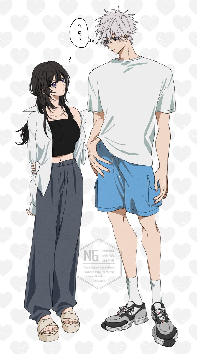 描きたいように描いた癖の立ち絵だけど許して…夏服でデートしてほしいなって…