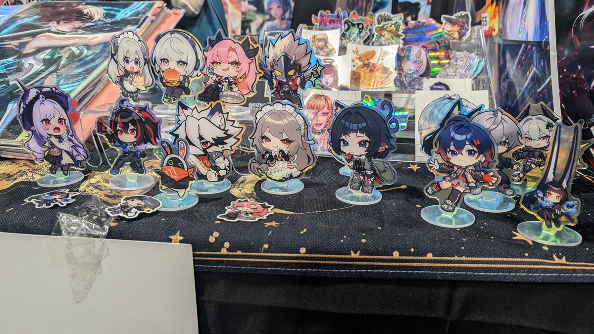My ZZZ keychains &amp; Standees did so well at AX! I am sold out of some designs already ;v; it will not last til the last day so don't wait to grab urs 💖

#ax2025 #AX2025ArtistAlley #animeexpo #AnimeExpo2025 #axcatalog