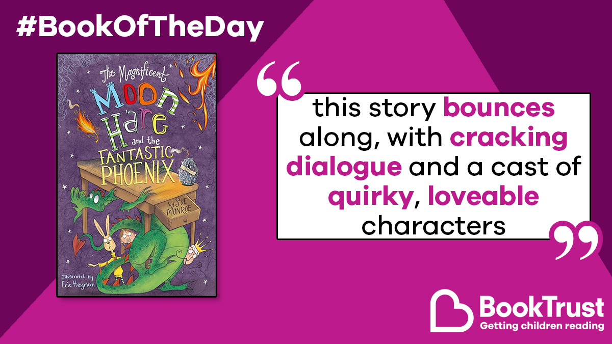 Our #BookOfTheDay is great fun, packed with lots of humour and brilliant illustrations!

Meet #TheMagnificentMoonHareAndTheFantasticPhoenix from <a href="/SueLMonroe/">sue monroe</a> and <a href="/Eric_Heyman/">ERIC HEYMAN</a>:

booktrust.org.uk/book-recommend… <a href="/award_books/">Award Publications</a>