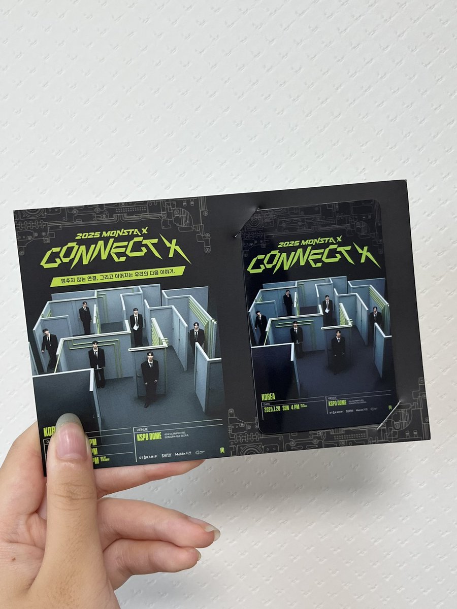 𝐌𝐎𝐍𝐒𝐓𝐀 𝐗 𝐂𝐎𝐍𝐍𝐄𝐂𝐓 𝐗
       몬스타엑스 콘서트 티켓꽂이 나눔

✦ 일시 7월 20일 막콘
✦ 수량 30개 
✦ 인증 본계시물 #rt 
✦장소 및 착장 당일 타래로 공지

 트친분들 살짝 연락주시면 수량 따로 챙겨놓을게요