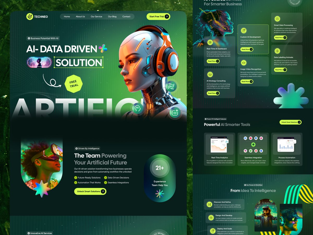 SbShahria's tweet photo. 🤖 AI Agency &amp; Technology Startup Website Design – Built for Innovation, Designed to Impress

#webdesign #aiagency #startupagency #Website #uiuxdesign #Websitedevelopment #wordpresswebsite #itservices #AI #technologysite #startup https://t.co/iwmcJu4trl