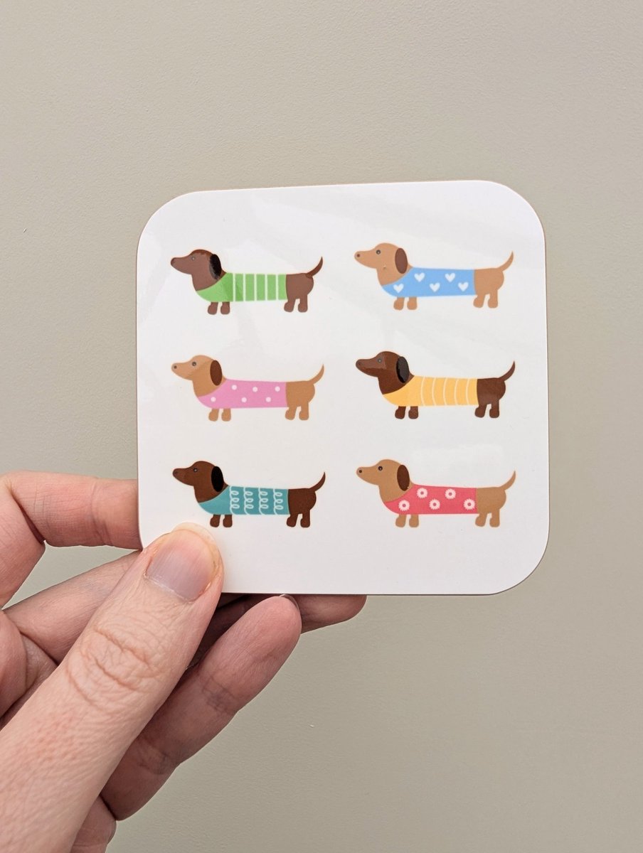 Andrea Lemin Design (@andrealem) on Twitter photo Cute sausage dog coaster 
A perfect gift for a dog lover 
With a glossy, wipe clean front and MDF back
andrealemindesign.etsy.com
#earlybiz #coaster #giftideas #shopindie #saturdaymorning Cute sausage dog coaster 
A perfect gift for a dog lover 
With a glossy, wipe clean front and MDF back
andrealemindesign.etsy.com
#earlybiz #coaster #giftideas #shopindie #saturdaymorning