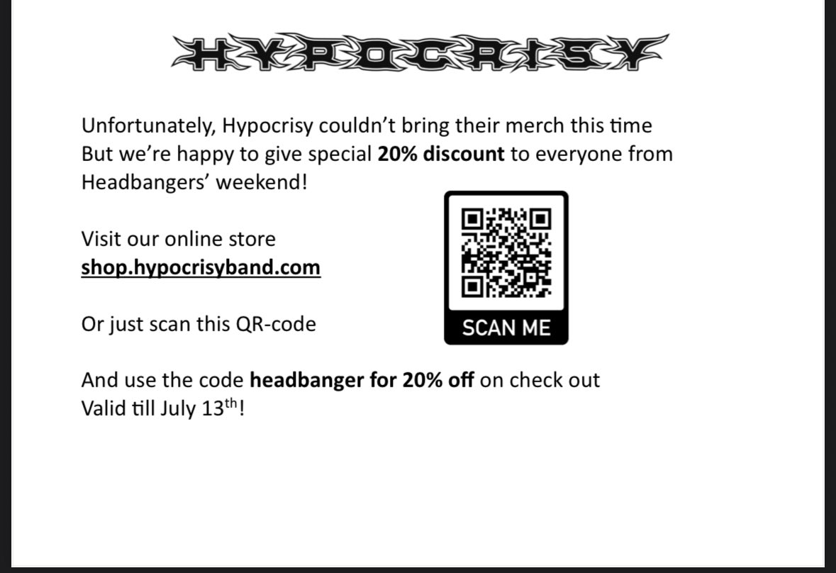 Hypocrisy’nin mesajı.