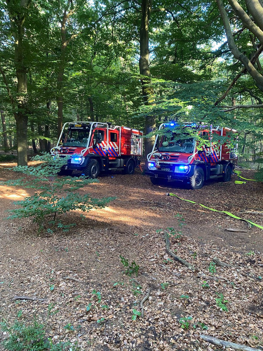 Grote natuurbrand nabij Austerlitz bestreden