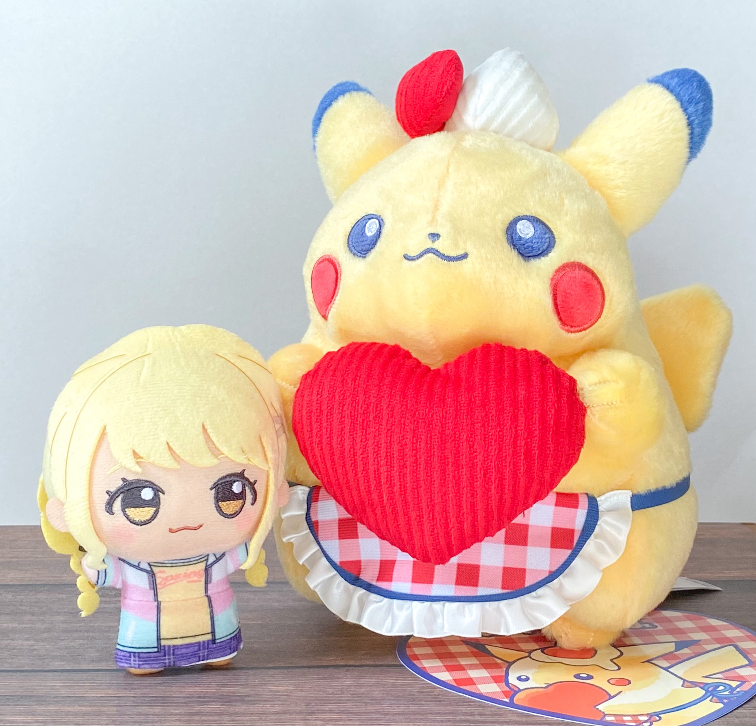 ポケセン ピカチュウダイナー ぬいぐるみ マスコット ハート