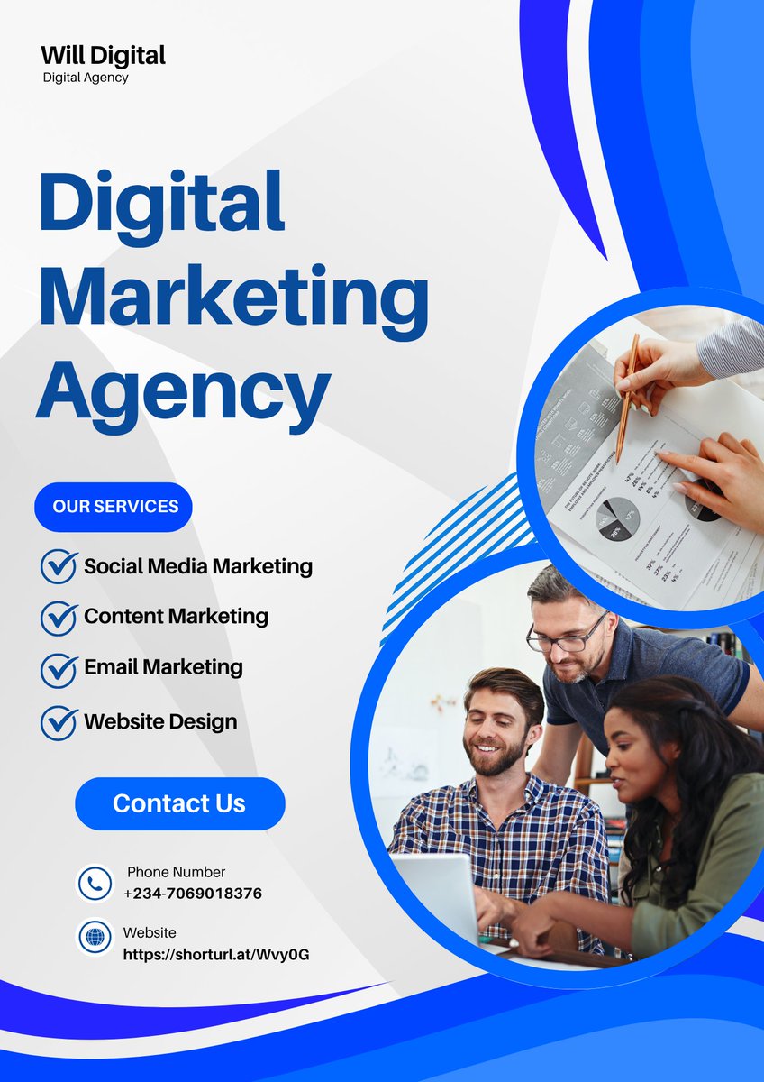 No time for content?
Tired of low engagement?
Still no sales?

Let Will Digital build your brand online.

📲 Call: +234-7069018376
🔗 shorturl.at/Wvy0G
#BusinessTips #SMMA #authors #lifecoaching #podcast #enterpreneur