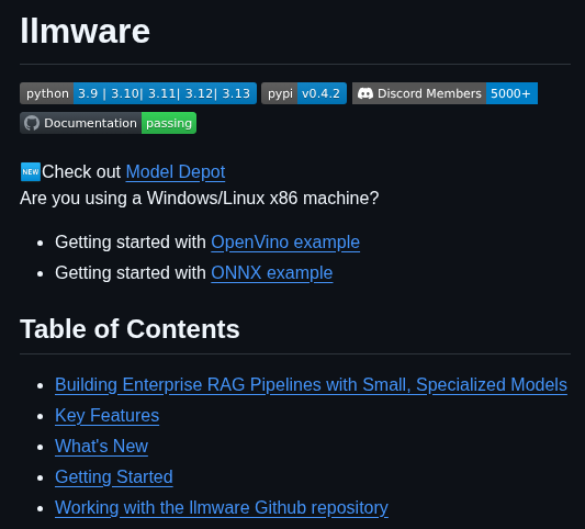 tom_doerr's tweet photo. Python toolkit for building LLM and RAG apps with lots of small, specialized models https://t.co/fs1ovg9rbh