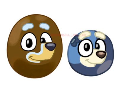 Snowball_ing_xd's tweet image. Kiwi Bluey and Blueberry Bingo