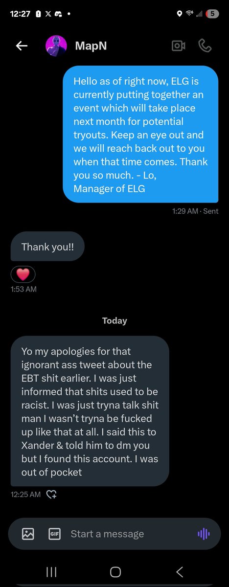 This guy is a clown. If I see him participating in your events I wont watch or support anymore. 

Openly homophobic for no reason , just spreading hate throughout my community . 

Fuck you and your apology Lil dude. <a href="/MapNMK/">MapN</a> 

#STANDONWHATYOUSAYWHENYOUSPEAKTOME