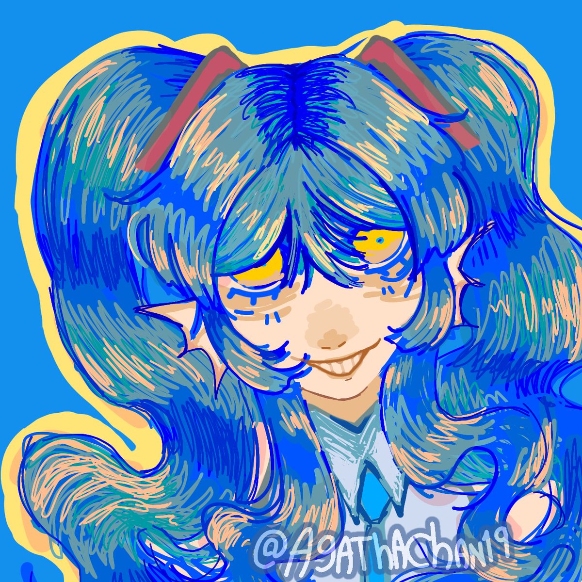 Mibyon Hatsune Miku fanart 🐟 #HatsuneMiku <a href="/MibyonPeixe/">Mibyon 🐟👍</a>