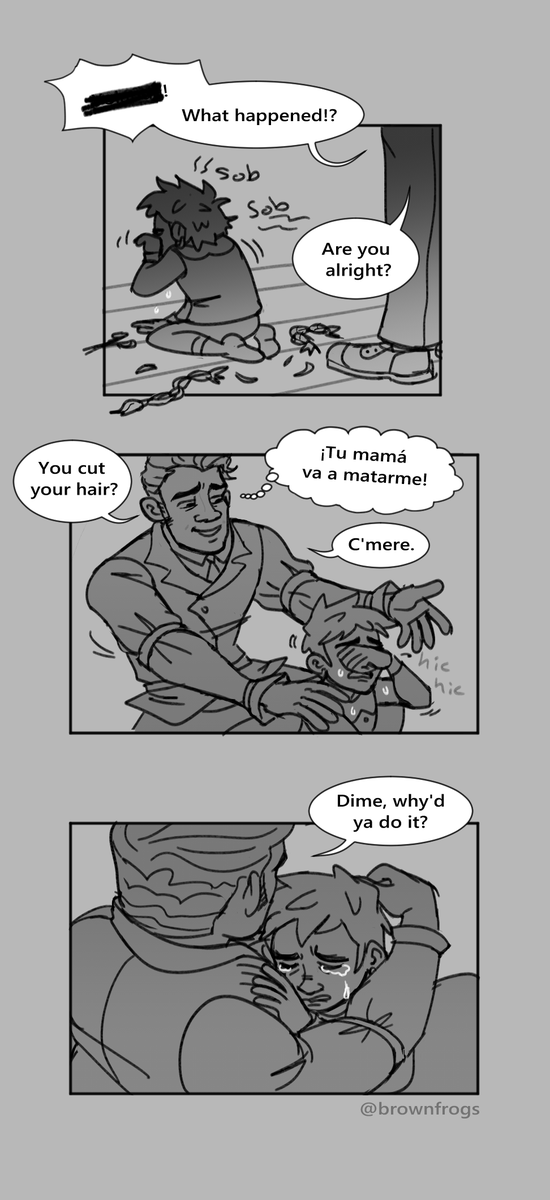 brownfrogs's tweet photo. [#jaycetalis, trans headcanons] haircut https://t.co/2eqMv4hIGS