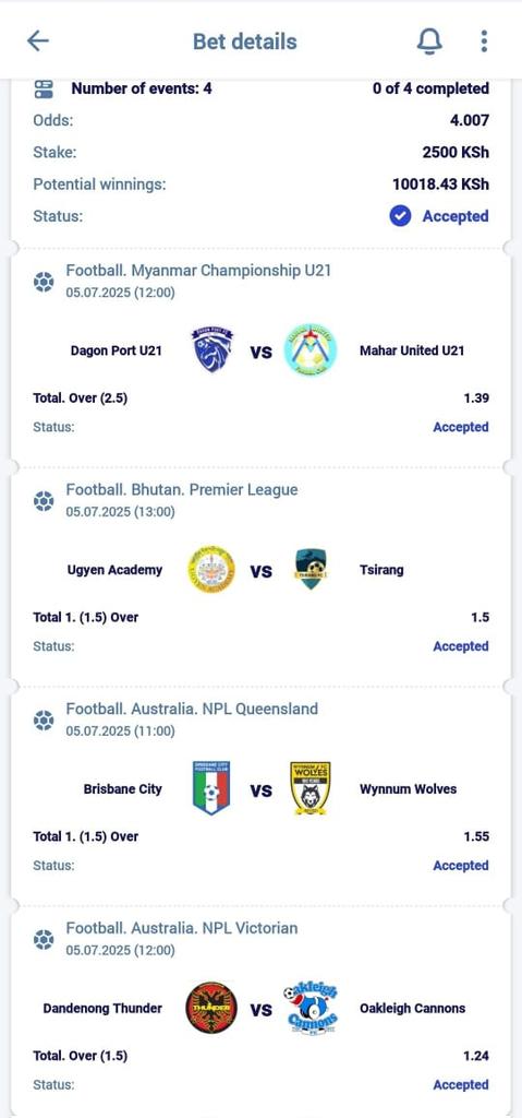 Paripesa early lunch slip.
Code: K6BS9

Register on PARIPESA 
 paripesa.bet/254ke 
Promocode: 254KE

This must win 📌