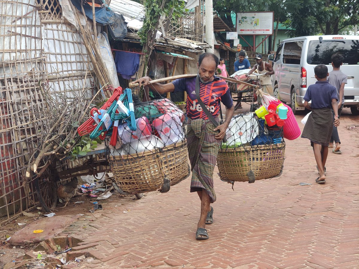 Life in the Rohingya refugee camp is full of hardship—crowded shelters, limited food, no stable future. Yet, hope remains alive in every heart, waiting for peace and dignity to return

#RohingyaRefugeecamps #refugeecrisis #strugglelife #refugeelife