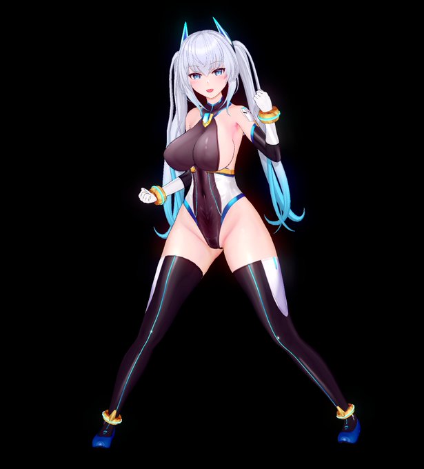 クォーツちゃんの太ももをちょっとだけ調整 