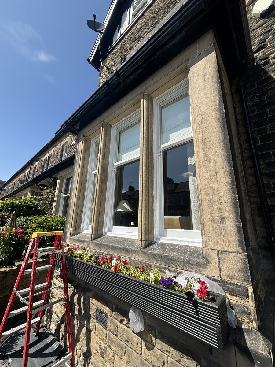 Views from my cherry picker. And progress on current job. #Yorkshire #menston #ls29