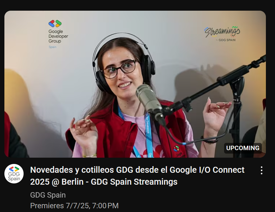 Quien es esta developer de los APIs que presenta el <a href="/GDG_ES/">GDG Spain</a> Streamings grabado en el pasado #googleioconnect en #Berlin ?
 youtu.be/szqiYInIgCM?si…