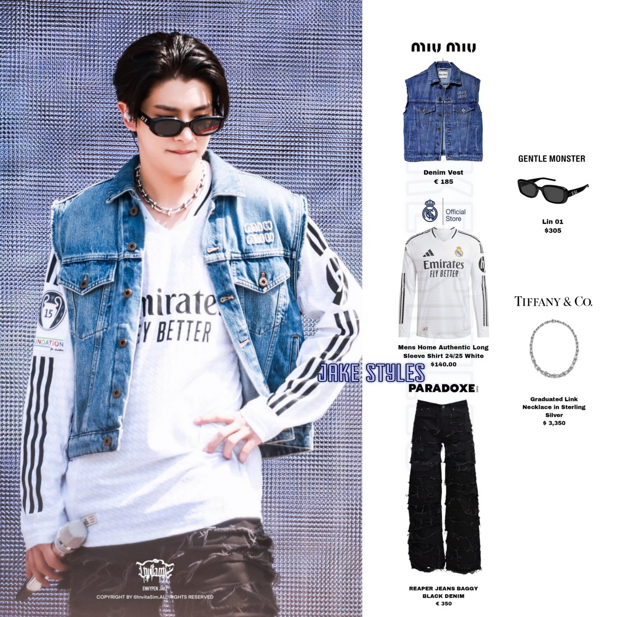 250705 WTL JAPAN 』 #JAKE wears at Soundcheck Enhypen World Tour