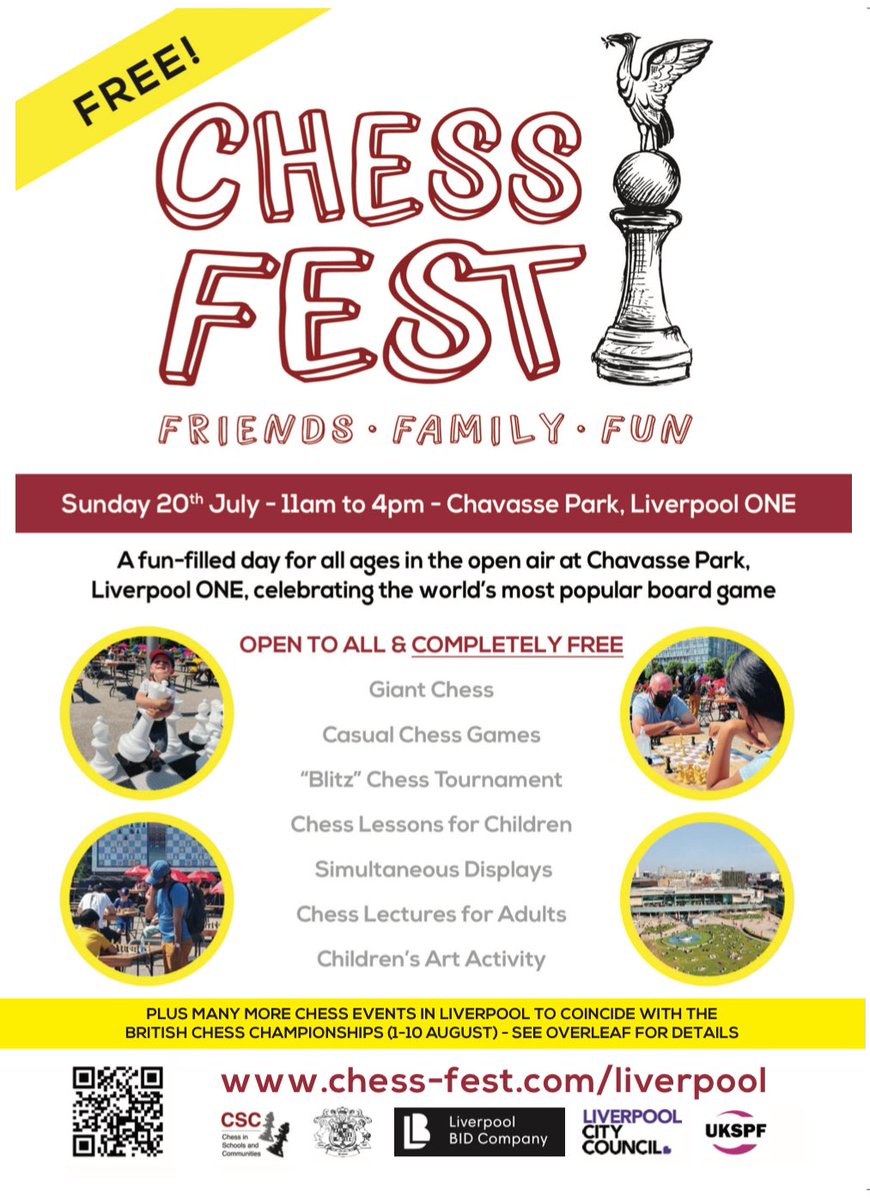 robsteelemusic's tweet image. Chessfest Sunday 20th July 11am.. Fun in the Sun ☀️ @WhitefieldPS @SWOYThornton @stcleopas @CSCMerseyside @BarlowsPrimary