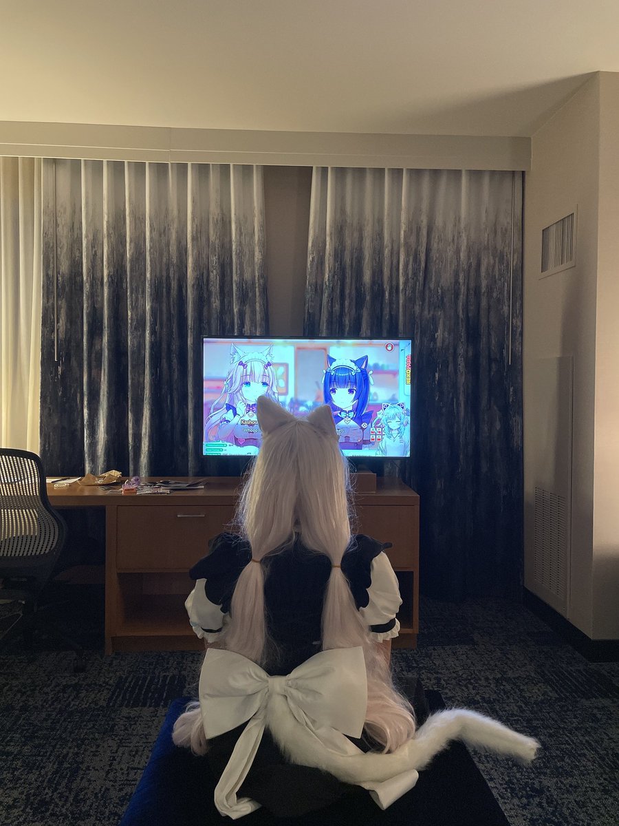 zer0teabunny's tweet photo. Is there anything more American than watching vtubers stream their favorite visual novel? https://t.co/TDd7mWHszL