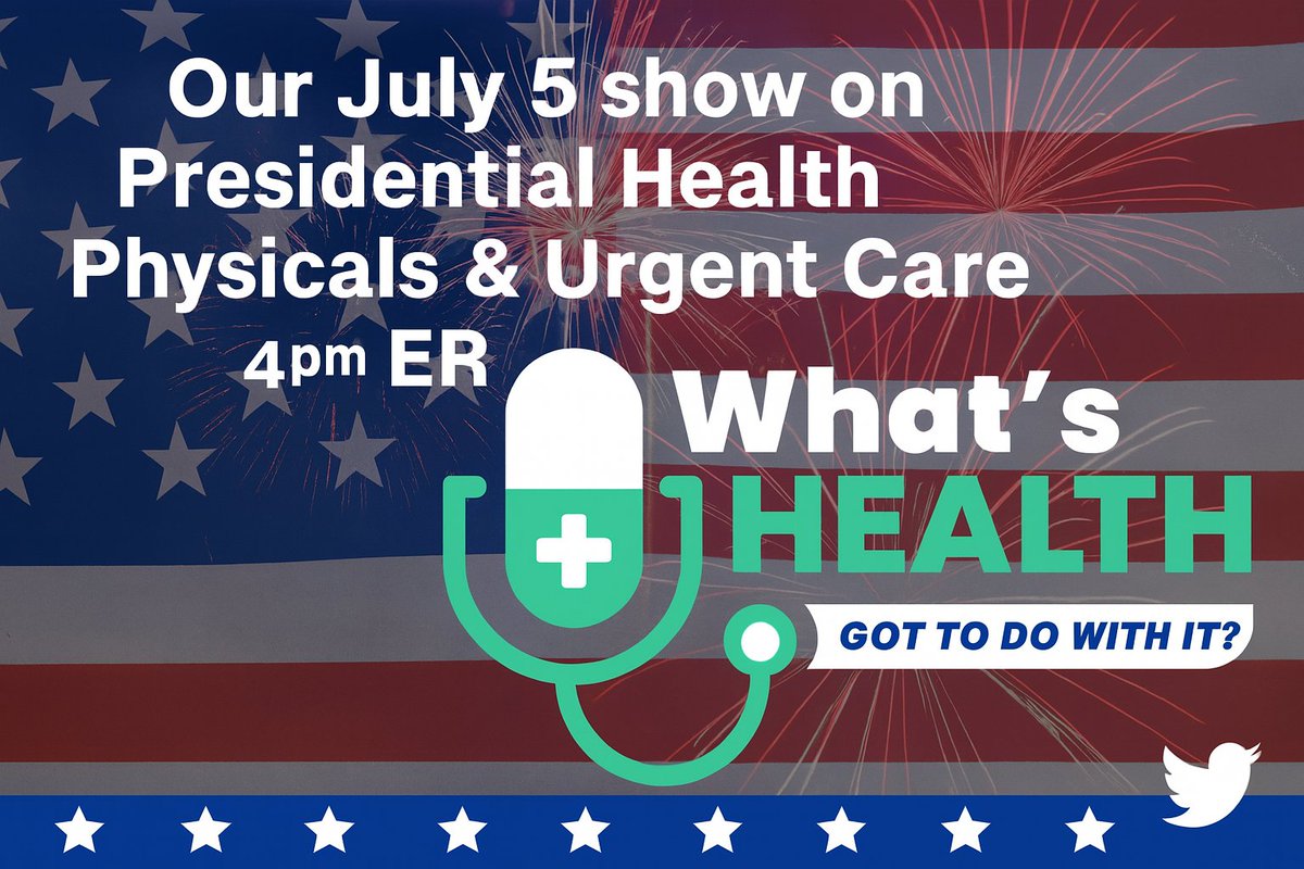 Joseph Sirven, MD (@jsirven) on Twitter photo π On July 5 at 4PM ET on <a href="/WJCTNews/">WJCT News</a>:
ποΈ Presidential Health with former White House doc <a href="/DrJeffKuhlman/">Jeff Kuhlman</a>
π₯ Urgent Care vs. ER care with <a href="/HCAhealthcare/">HCA Healthcare</a>βs Drs. Amin & Rhoades
Join <a href="/FCConair/">First Coast Connect</a> <a href="/heatherschatz/">Heather Schatz</a> <a href="/asuhealth/">ASU Health Solutions</a>! π On July 5 at 4PM ET on <a href="/WJCTNews/">WJCT News</a>:
ποΈ Presidential Health with former White House doc <a href="/DrJeffKuhlman/">Jeff Kuhlman</a>
π₯ Urgent Care vs. ER care with <a href="/HCAhealthcare/">HCA Healthcare</a>βs Drs. Amin & Rhoades
Join <a href="/FCConair/">First Coast Connect</a> <a href="/heatherschatz/">Heather Schatz</a> <a href="/asuhealth/">ASU Health Solutions</a>!