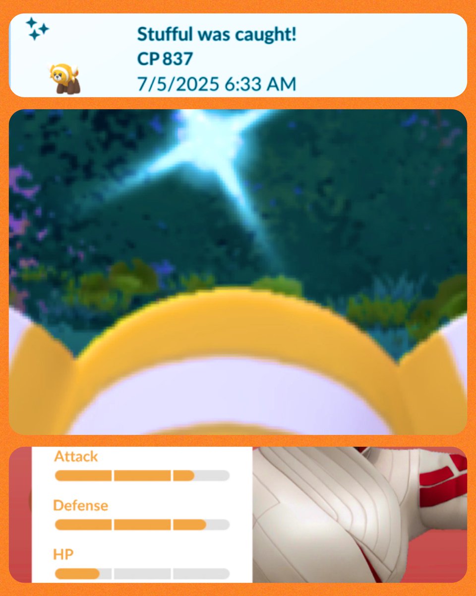 KamikeoPoGo's tweet photo. ✨#ShinySTUFFUL✨
#9thAnniversaryParty
✨🍀SHINY!🍀✨
... 👊🏾🐻 GRIND!
#ShinyPokemon #STUFFUL #ShinyGameIsStrong #OnlyMatterOfTime #ShinyHunter #PokemonGo https://t.co/5fTvFnrEXZ