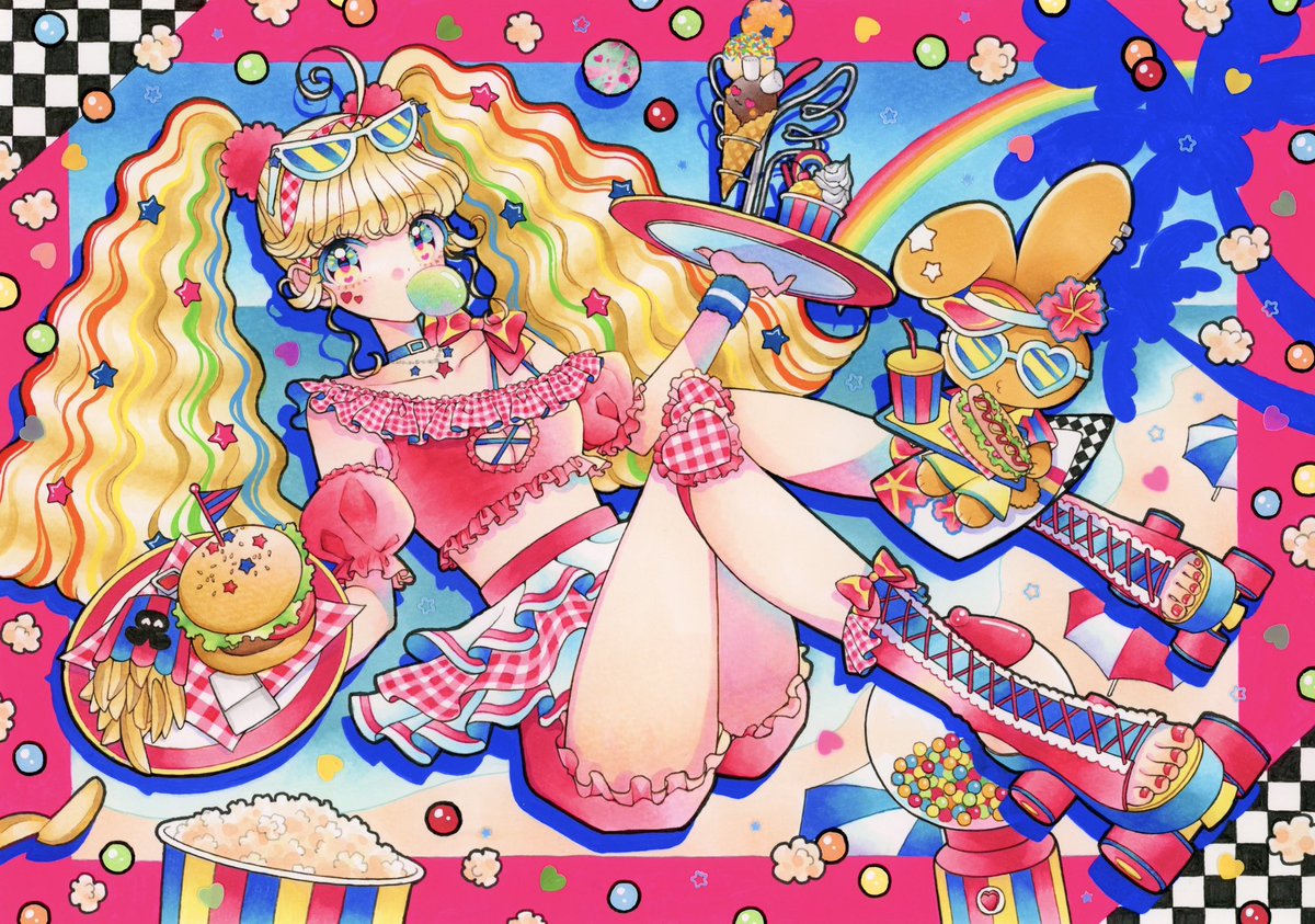 🍿海辺のアメリカンダイナー🏖️
#コピック
#コピックアクレア