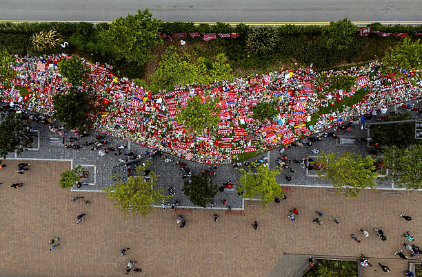 LFCphoto's tweet image. Anfield today. For Jota.