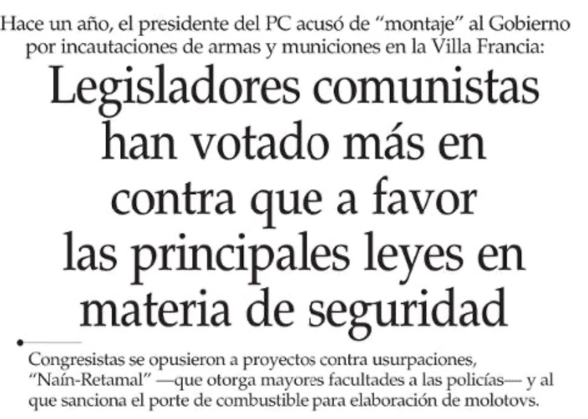 Esta es la facción del oficialismo que representa Jeannette Jara. Los pocos logros de este gobierno han sido a pesar del PC y no gracias a ellos.