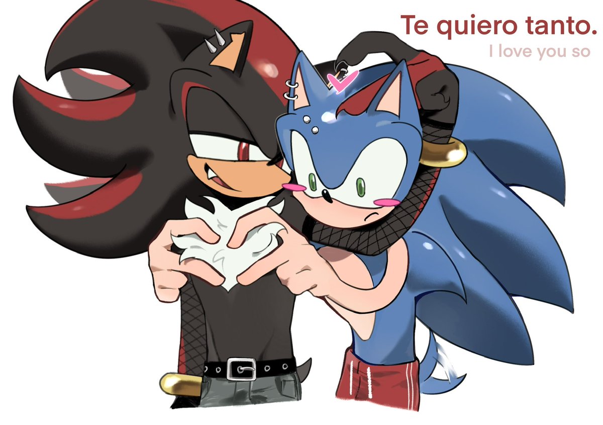 Who loves whom more? 
#Sonadow #Shadonic