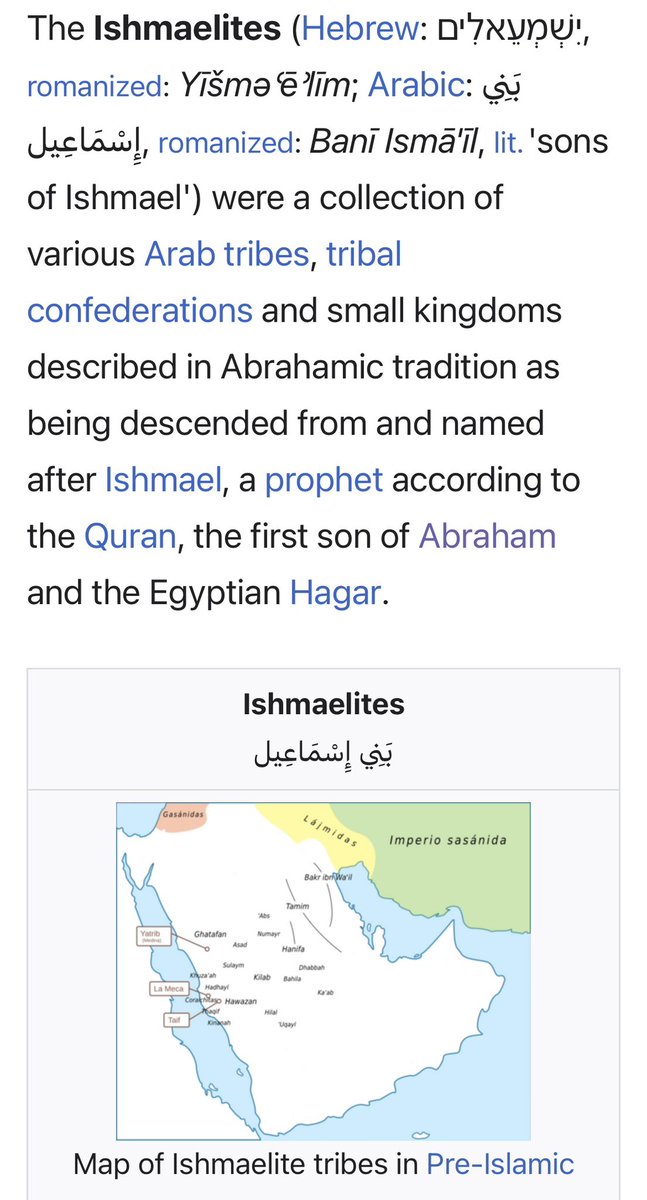 TORUKMAKTO_1's tweet photo. The idea that all prophets were Jewish is even a more grand delusion
Prophet Abraham believed to be of Amorite origin
Prophet Lot was either born in Harran or Iraq, and neither Jewish
Prophet Ismael is traditionally seen as the ancestor of Arabs, and neither Jewish
Ancient Arabs were referred to as Ishmaelites, the sons of Ismael are also not Jewish