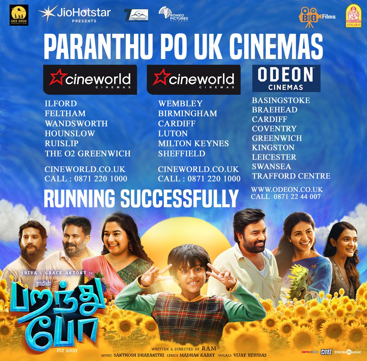 Ayngaran International (@ayngaran_offl) on Twitter photo #DirectorRam's #ParanthuPo Now Running Successfully🌙🌻
Check #UK Cinema List. Book Your tickets Now.
cineworld.co.uk/films/paranthu…
odeon.co.uk/films/paranthu…
#Shiva @iamvijayyesudas <a href="/DhayaSandy/">Santhosh Dhayanithi</a> <a href="/eka_dop/">Ekhambram DOP</a> <a href="/edit_mathi/">Mathi Vs</a> <a href="/silvastunt/">silva stunt</a> <a href="/madhankarky/">Madhan Karky</a> <a href="/mynameisraahul/">raahul</a> <a href="/Romeopictures_/">Romeo Pictures</a> #DirectorRam's #ParanthuPo Now Running Successfully🌙🌻
Check #UK Cinema List. Book Your tickets Now.
cineworld.co.uk/films/paranthu…
odeon.co.uk/films/paranthu…
#Shiva @iamvijayyesudas <a href="/DhayaSandy/">Santhosh Dhayanithi</a> <a href="/eka_dop/">Ekhambram DOP</a> <a href="/edit_mathi/">Mathi Vs</a> <a href="/silvastunt/">silva stunt</a> <a href="/madhankarky/">Madhan Karky</a> <a href="/mynameisraahul/">raahul</a> <a href="/Romeopictures_/">Romeo Pictures</a>