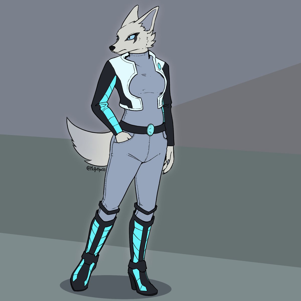 A fashionable investigator wolf gal! - attack on /sfelix