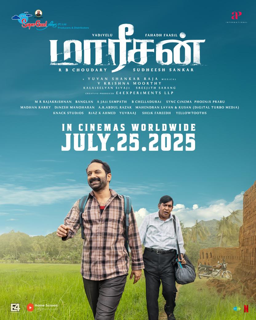 RIAZ K AHMED (@riaztheboss) on Twitter photo The journey of Velan and Dhaya begins on 25th of July. A road trip like never before π₯
#MaareesanFromJuly25
#FahadhFaasil #Vadivelu <a href="/thisisysr/">Raja yuvan</a> <a href="/SuperGoodFilms_/">Super Good Films</a> #SudheeshSankar <a href="/actorvivekpra/">Actor Vivek Prasanna</a> <a href="/moorthyisfine/">krishna moorthy </a> <a href="/dopkalai/">Kalaiselvan</a> <a href="/sreejithsarang/">Sreejith Sarang</a> <a href="/madhankarky/">Madhan Karky</a> <a href="/sampathannamala/">Sampath Annamalai</a> <a href="/APIfilms/">AP International</a> The journey of Velan and Dhaya begins on 25th of July. A road trip like never before π₯
#MaareesanFromJuly25
#FahadhFaasil #Vadivelu <a href="/thisisysr/">Raja yuvan</a> <a href="/SuperGoodFilms_/">Super Good Films</a> #SudheeshSankar <a href="/actorvivekpra/">Actor Vivek Prasanna</a> <a href="/moorthyisfine/">krishna moorthy </a> <a href="/dopkalai/">Kalaiselvan</a> <a href="/sreejithsarang/">Sreejith Sarang</a> <a href="/madhankarky/">Madhan Karky</a> <a href="/sampathannamala/">Sampath Annamalai</a> <a href="/APIfilms/">AP International</a>