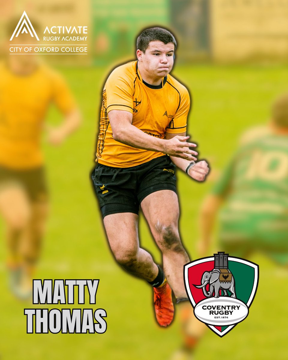 ActivateRugby's tweet photo. Thomas Signs ✍️

Big congratulations to @ActivateRugby Matty Thomas, who has signed with @CoventryRugby for the 2025/26 season 

A huge achievement and well-earned reward for all the hard work he’s put in — exciting times ahead! 🚀🏉 https://t.co/3KJExktRLe