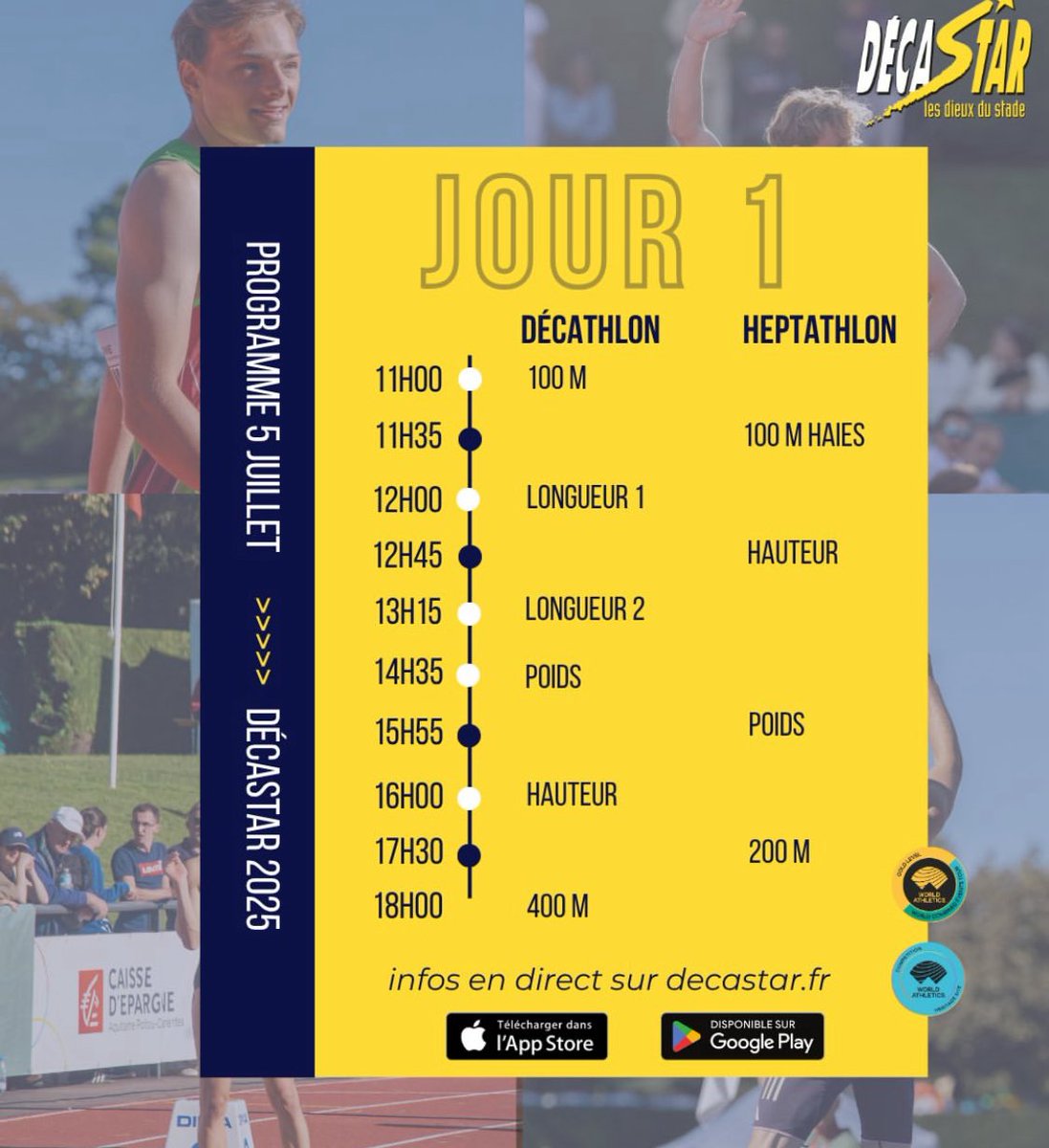 TeamDecathlon's tweet photo. This weekend the @WorldAthletics #WACombinedEventsTour2025 is in @decastar_off (Talence) @VilledeTalence https://t.co/NzTqkbnUb6