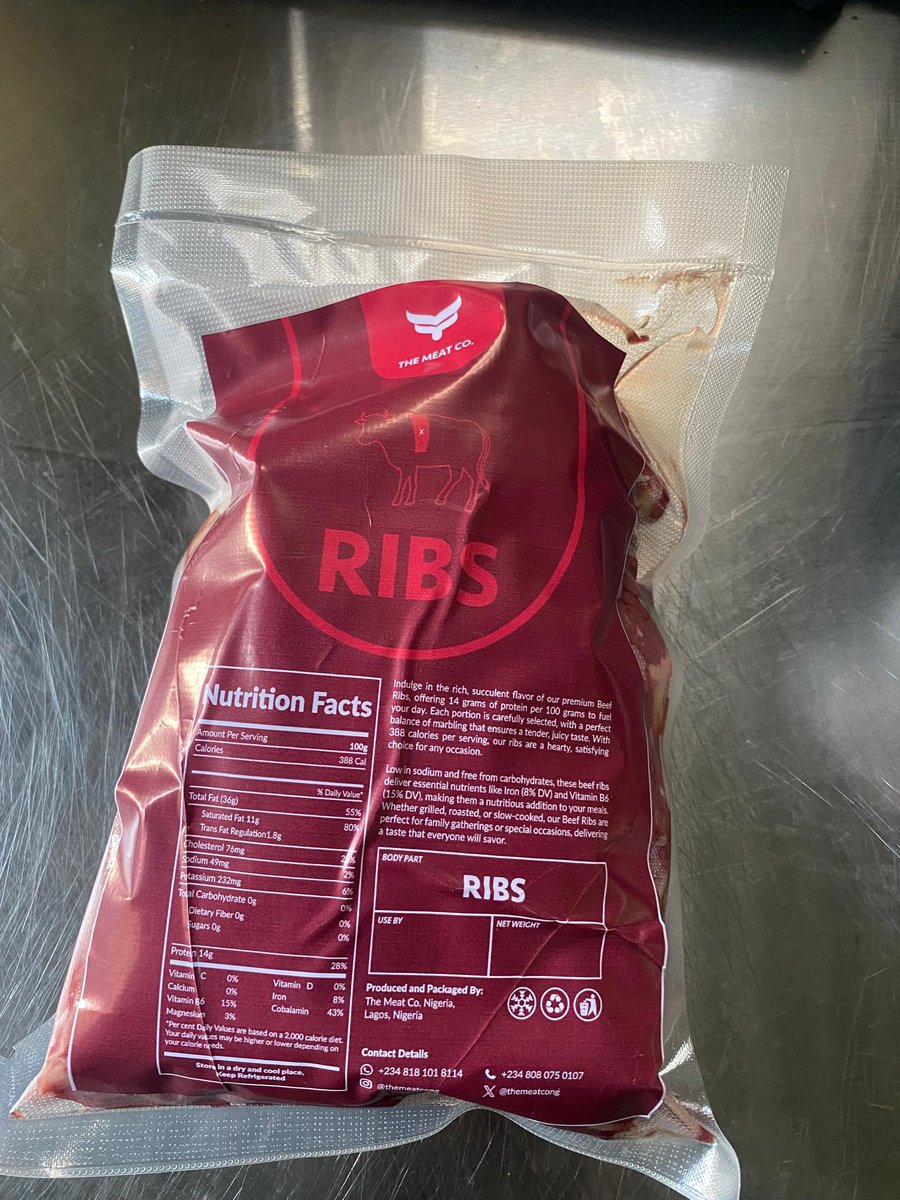 themeatcong's tweet image. BONELESS BEEF
Part: Ribs
1kg🔖9000
2kg🔖18000
Send a DM or WhatsApp
wa.me/2348181018114 for immediate pickup or delivery.