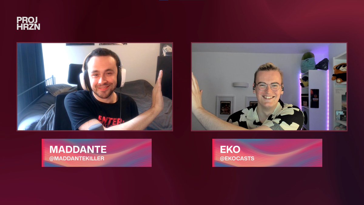 Project Horizon | VCT CN English Community Stream (@projhrzn) on Twitter photo For our second match <a href="/EKOcasts/">EKO 🏳️🌈🏳️⚧️</a> and <a href="/Maddantekiller/">Maddantecaster</a> will take over!
Goated duo, but the high 5 needs work doesn’t it? 🤔 For our second match <a href="/EKOcasts/">EKO 🏳️🌈🏳️⚧️</a> and <a href="/Maddantekiller/">Maddantecaster</a> will take over!
Goated duo, but the high 5 needs work doesn’t it? 🤔
