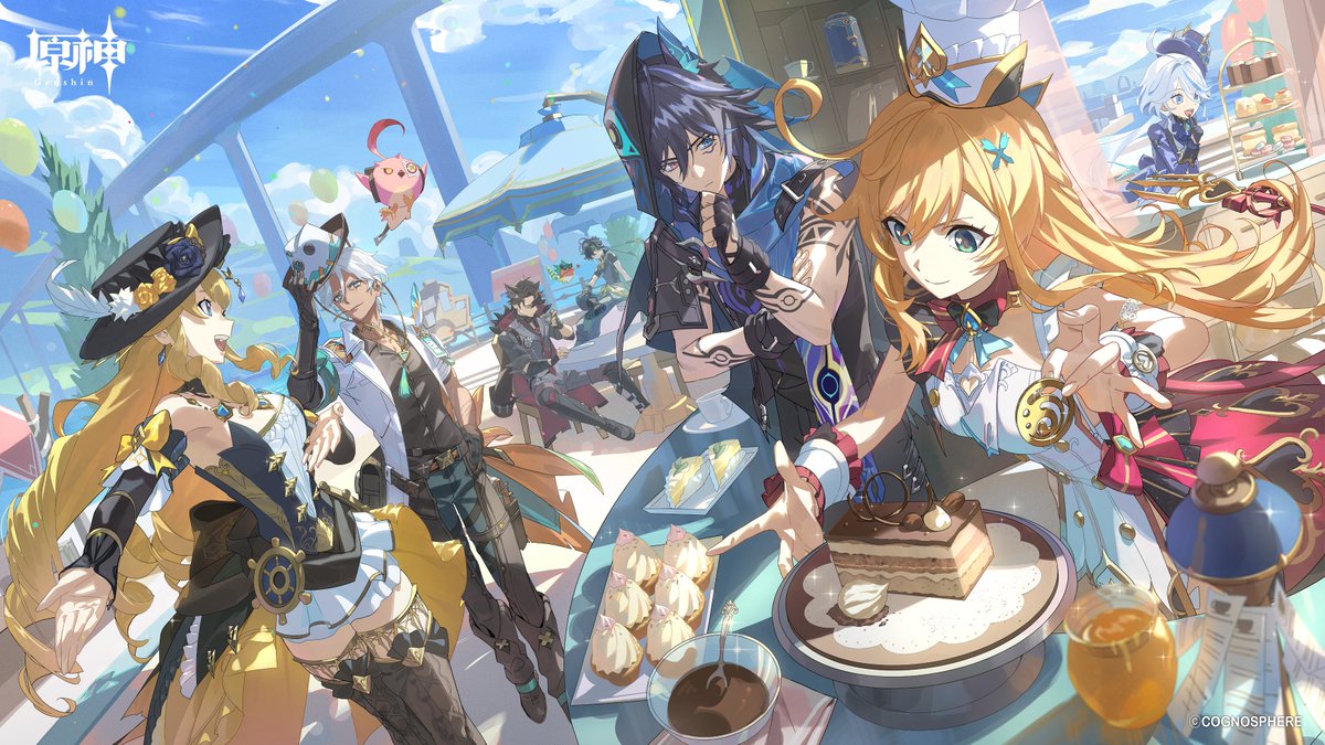 BUM_HICO's tweet image. [WORK] シュヴァルマ・シネマ・パーク

 久々にフォンテーヌの雰囲気を描けて、 
とても楽しかったです🥰 

#原神