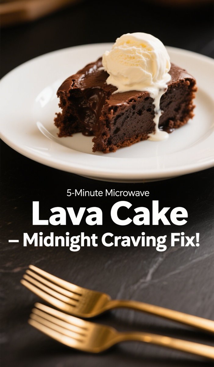 YourRecipess's tweet photo. 🍫 5-Minute Microwave Lava Cake – Midnight Craving Fix

Warm, gooey chocolate cake in MINUTES? This single-serving dessert is dangerously easy. 🍨 Save this pin for emergency sweet tooth moments! #THEMUSICDAY #QuickRecipes #TMD2025 #超ゲマズ2_day1 https://t.co/2C5WodxZXa