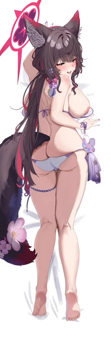 やっとワカモの抱き枕(裏面)が完成しました～!!! 何とか間に合った!