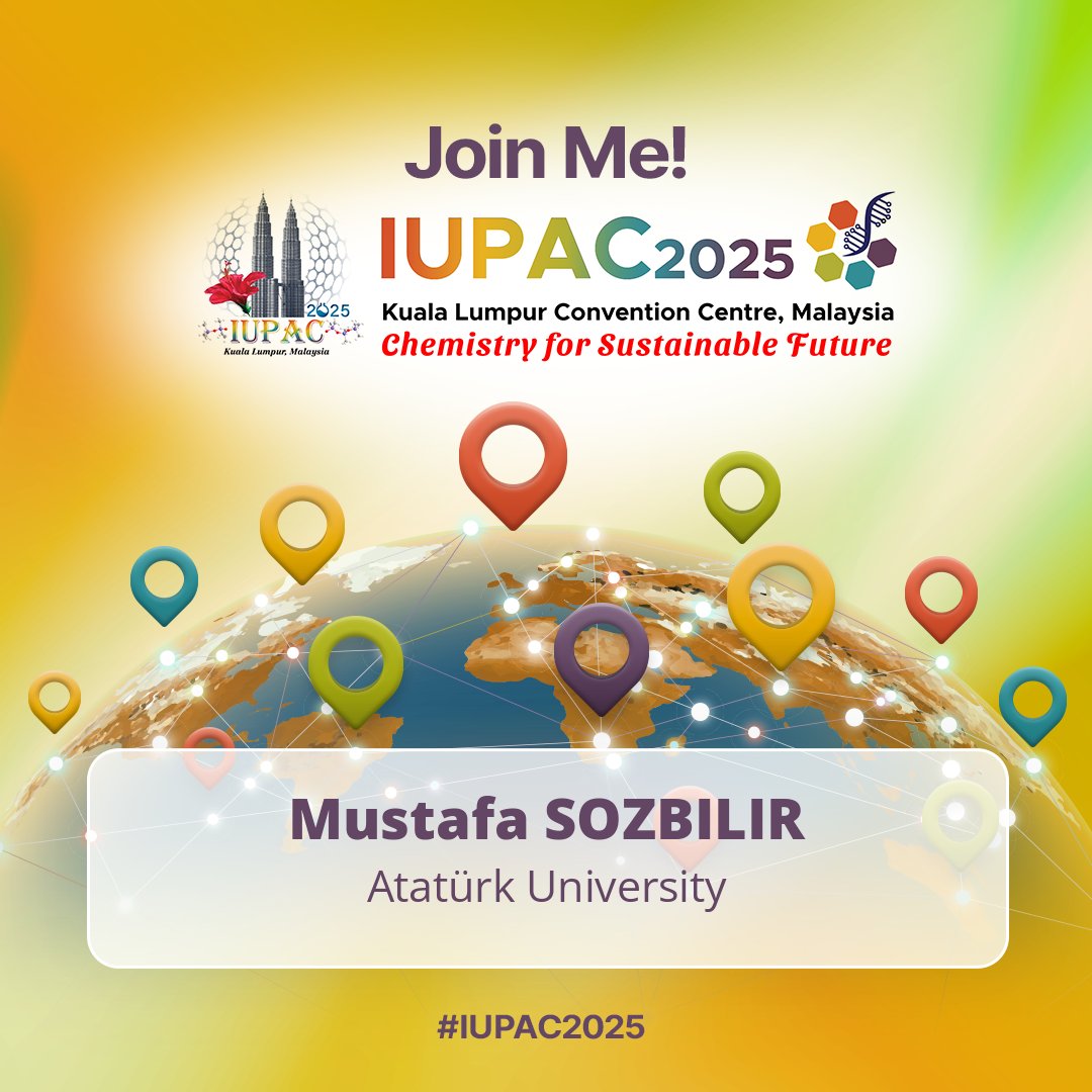 I have three talks at #IUPAC2025. If you are interested you are welcome to join me. See you soon in KLCC Malaysia!