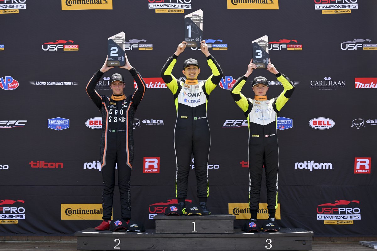 USFJuniors's tweet image. Who's ready for some more racing? The USF Juniors are back on track this morning at 9:40 AM EDT — don’t miss the action!🏁
📺 Watch all Races live on our YouTube channel youtube.com/@usfprochampio…
📲 Also streaming on the USFPRO App.
#USFPro #INDYCAR #Motorsports #PFCGP…