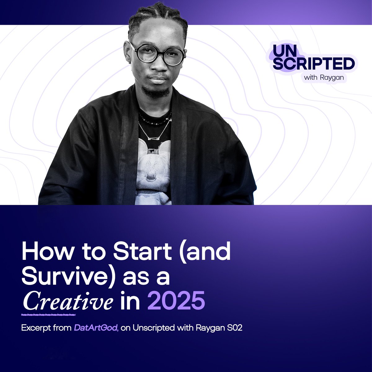 Today’s article is a recap of the episode featuring <a href="/datartgod/">OWARE.</a> and it highlights some lessons from his creative journey.

Click the link below to read and subscribe to the newsletter so you don’t miss out on the next uploads!

medium.com/@unscriptedwit…