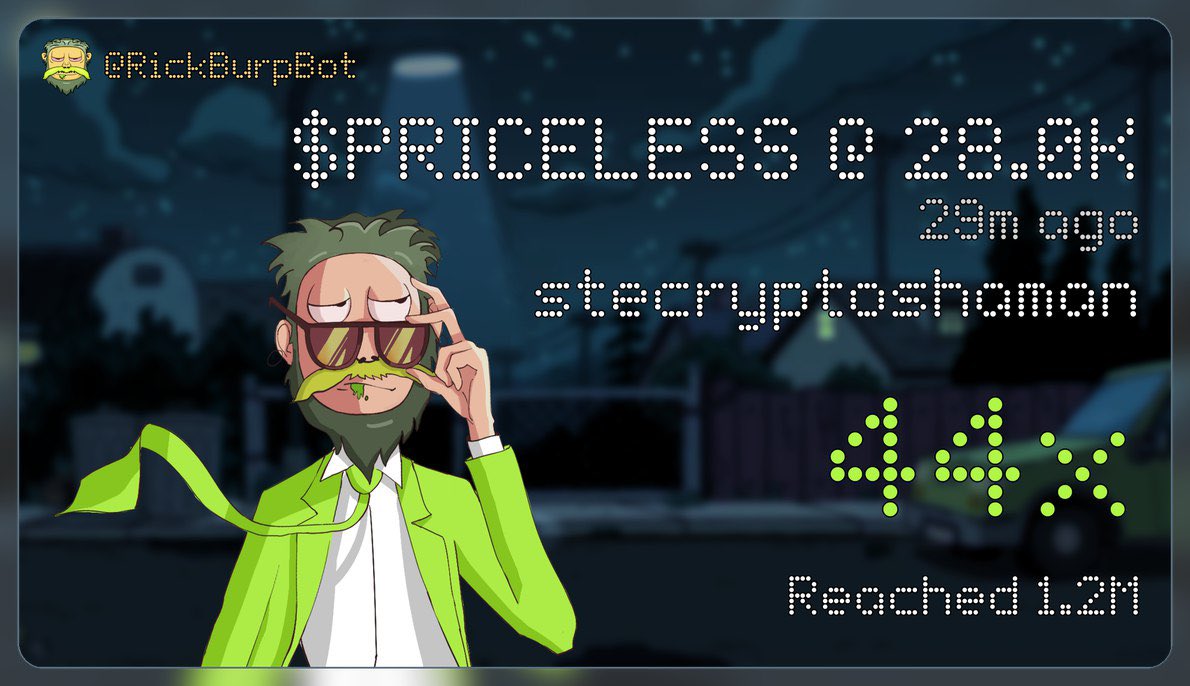 Ste | Crypto Shaman🔜Token2049🇦🇪 (@stecryptoshaman) on Twitter photo The Shaman is back
Gave $PRICELESS to the bro at 28k
And ride it up with <a href="/UseUniversalX/">UniversalX</a> to 1.2m
If you are still not using UX you don’t like money, join me (link in the comment) The Shaman is back
Gave $PRICELESS to the bro at 28k
And ride it up with <a href="/UseUniversalX/">UniversalX</a> to 1.2m
If you are still not using UX you don’t like money, join me (link in the comment)