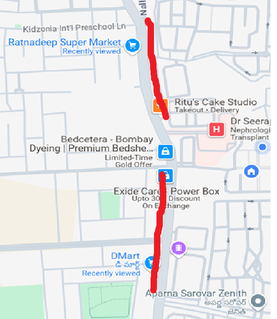 Nallagandla has fast turned into a traffic nightmare, especially the Ratnadeep to D Mart stretch.
Wrong side driving, bad drivers, bad parking, shops with no parking space, street vendors, autos. 
If you live here or visit often, avoid roadside parking of your vehicles in the 2