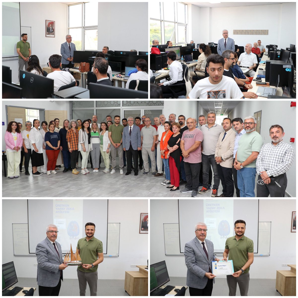 🎓 Üniversitemizde “İleri Düzey Üretken Yapay Zeka Kullanımı Eğitimi” başarıyla tamamlandı!

📅 30 Haziran-5 Temmuz 2025 tarihleri arasında düzenlenen eğitimde, BTK Akademi’den Sinan Çetin rehberliğinde akademik üretim, içerik geliştirme ve veri analizi gibi konular ele alındı.